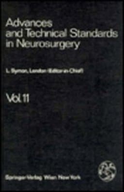 Advances and Technical Standards in Neurosurgery 9780387818061