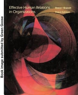 Effective Human Relations in Organizations 9780395357118
