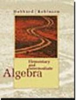 Elementary and Intermediate Algebra 9780395851968