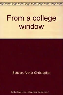 From a College Window 9780403005130