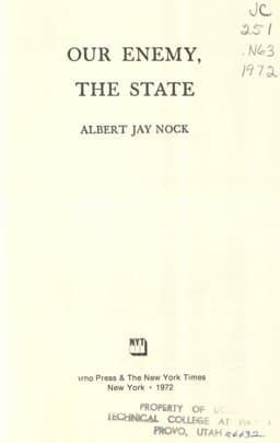 Our Enemy, the State 9780405004315