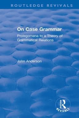 On Case Grammar 9780429864988