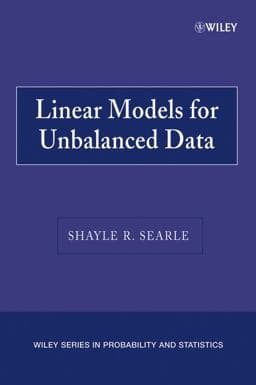Linear Models for Unbalanced Data 9780470040041