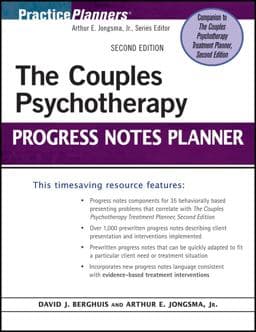The Couples Psychotherapy Progress Notes Planner 9780470936917