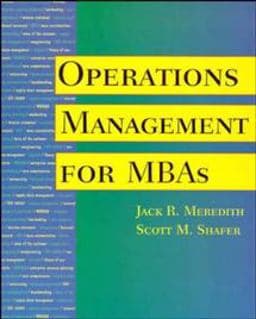 Operations Management for MBAs 9780471298281