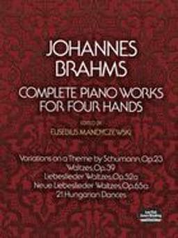 Complete Piano Works for Four Hands 9780486232713