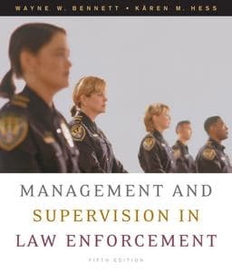 Management and Supervision in Law Enforcement 9780495093411