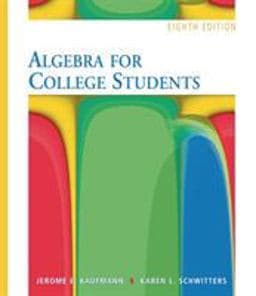 Algebra for College Students 9780495105107