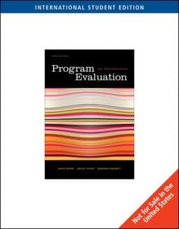 Program Evaluation 9780495604266