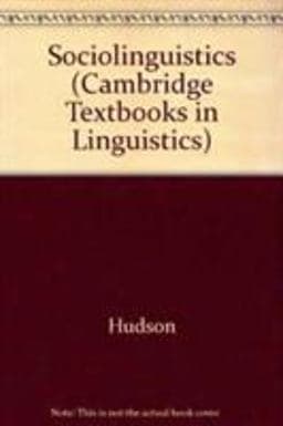 Sociolinguistics 9780521228336