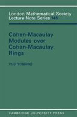 Maximal Cohen-Macaulay Modules over Cohen-Macaulay Rings 9780521356947