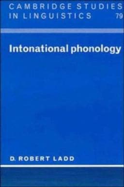 Intonational Phonology 9780521475754