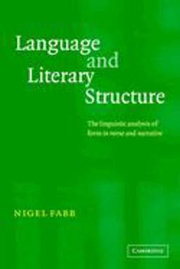 Language and Literary Structure 9780521796989