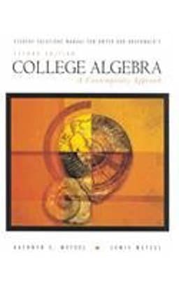 College Algebra 9780534351496