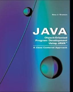 Object-Oriented Program Development Using Java 9780534384555