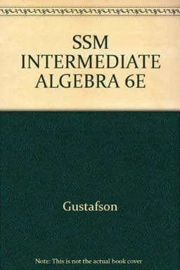 Ssm Intermediate Algebra 9780534384968