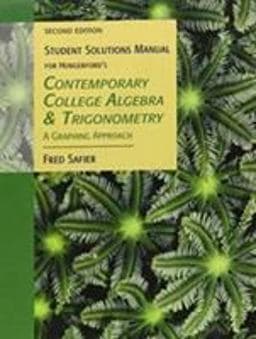 Contemporary College Algebra and Trigonometry 9780534467920