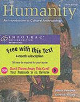 Humanity 9780534588137