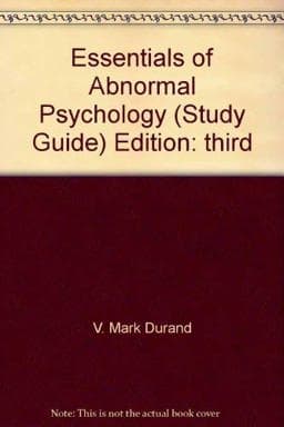 Sg-Ess Abnormal Psych 9780534598068