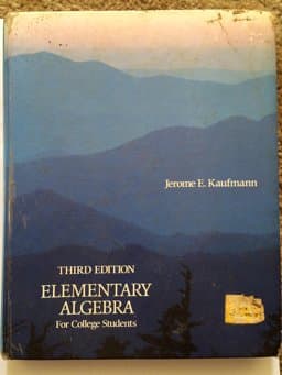 Elementary Algebra For College Students 9780534915735