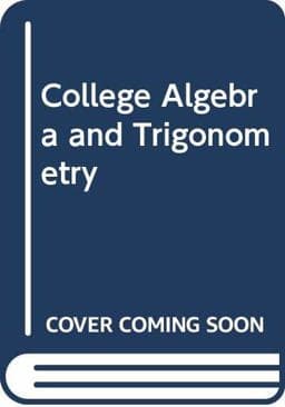 College Algebra and Trigonometry 9780534921040