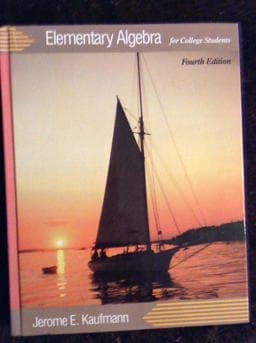 Elementary Algebra for College Students 9780534928469
