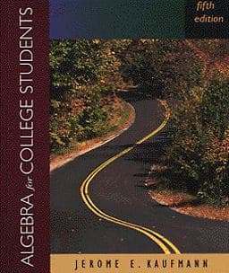 Algebra for College Students 9780534948962