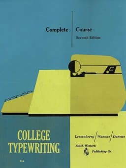 College Typewriting 9780538201001