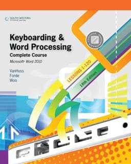 Keyboarding and Word Processing, Complete Course, Lessons 1-120: Microsoft Word 2010 9780538496476
