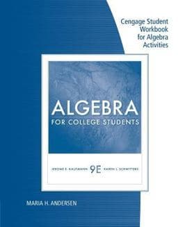 Algebra for College Students 9780538731867