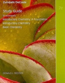 Study Guide for Zumdahl/DeCoste's Introductory Chemistry, 7th 9780538736404