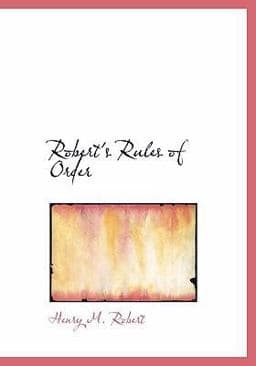 Robert's Rules of Order 9780554261263