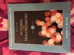 Student's Solution Manual for Blitzer Algebra and Trigonometry 9780558583439