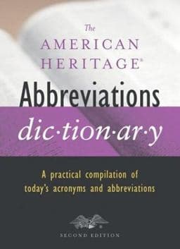 The American Heritage Abbreviations Dictionary 9780618249527
