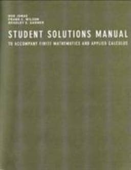 Finite Mathematics and Applied Calculus 9780618333004