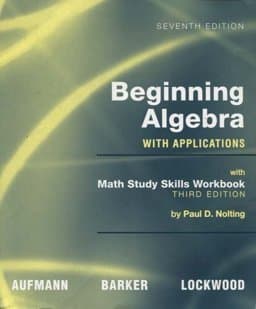 Aufmann Beg Alg W/Appls 7E W/N 9780618953035