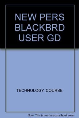 New Pers Blackbrd User Gd 9780619020071