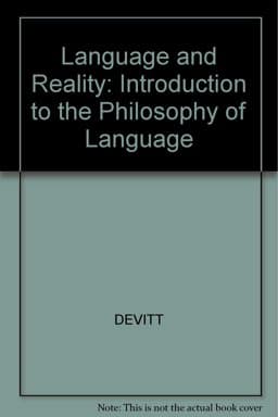 Language and Reality 9780631150114