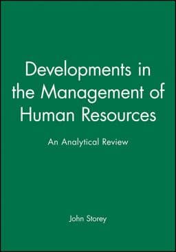 Developments in the Management of Human Resources 9780631183983