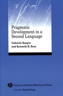 Pragmatic Development in a Second Language 9780631234302