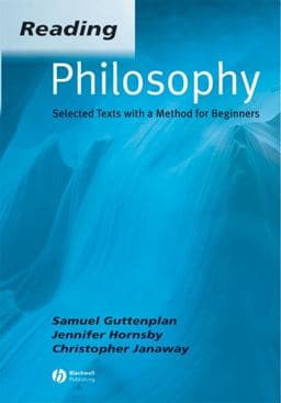 Reading Philosophy 9780631234388