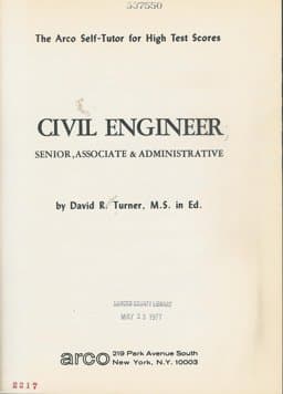 Civil Engineer; Senior and Supervising 9780668001465