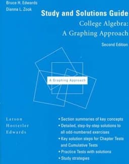 Study and Solutions Guide for College Algebra 9780669417340