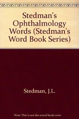 Stedman's Ophthalmology Words 9780683079524