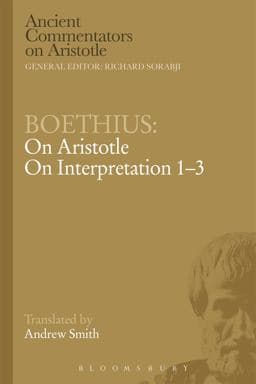 Boethius: on Aristotle on Interpretation 1-3 9780715639184