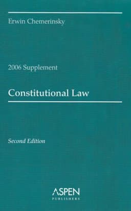 Constitutional Law, 2006 Case Supplement 9780735557680