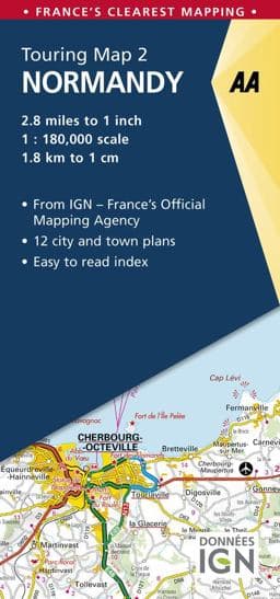 Normandy Touring Map 9780749579005