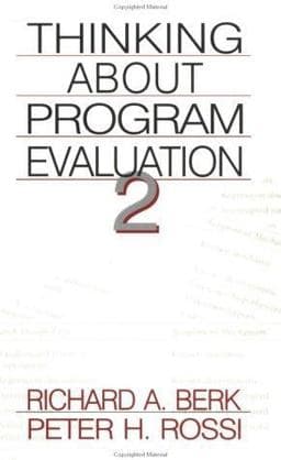 Thinking about Program Evaluation 9780761917656