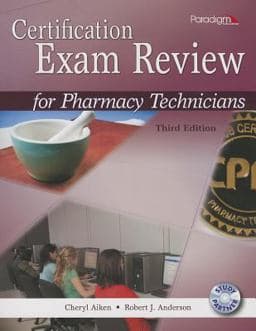 Certification Exam Review for Pharmacy Technicians 9780763852177
