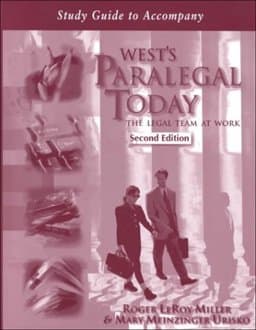 West's Paralegal Today-Study Guide 2e 9780766810112